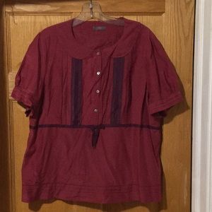 Adorable silk and cotton top from Wrap